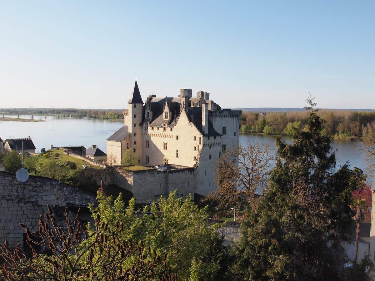 Sur le bord de la Loire, le joli village de Montsoreau (49)