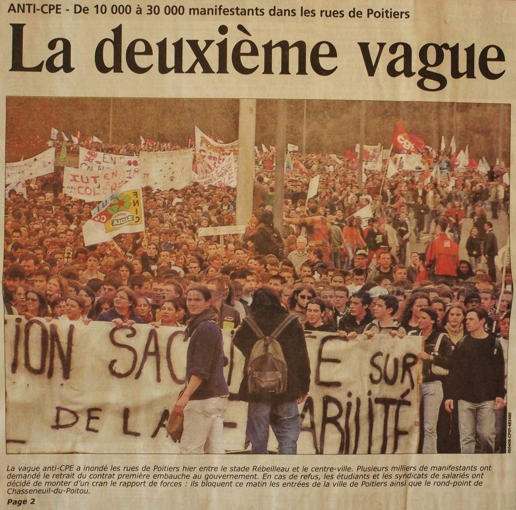 Mardi 4 Avril 2006 : nouvelle marée humaine à Poitiers