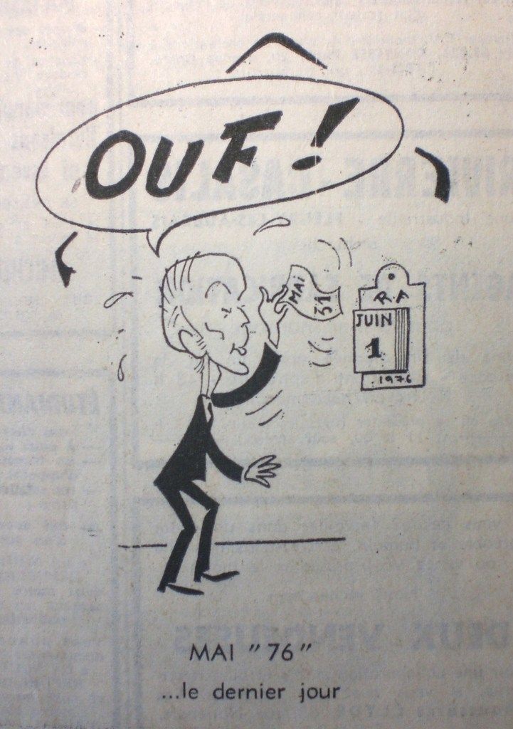 La Nouvelle République, Samedi 29 Mai 1976.