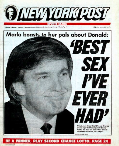 Le NY Post, 16 Février 1990. Pris sur www.fortune.com