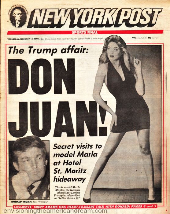Le NY Post, 14 Février 1990. Pris sur retrorama.tumblr.com