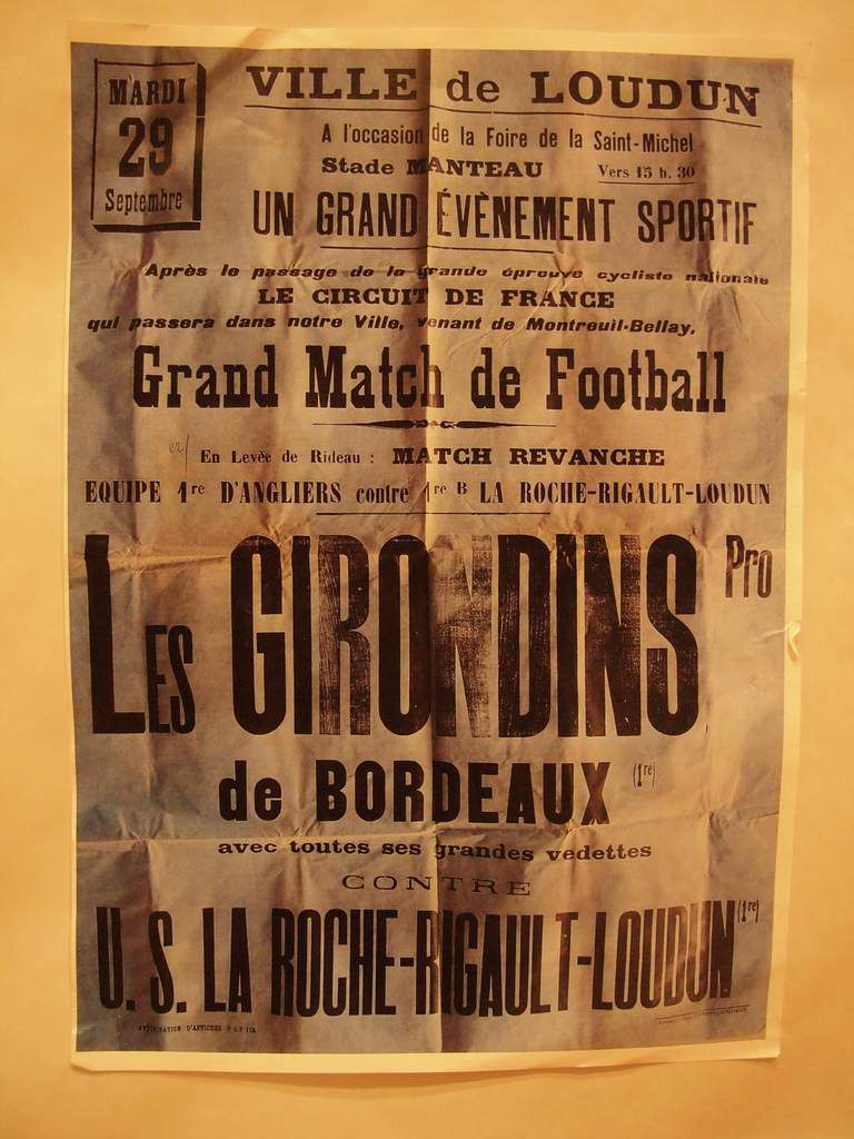 Les Girondins de Bordeaux sont venus jouer...à Loudun (en 1942)