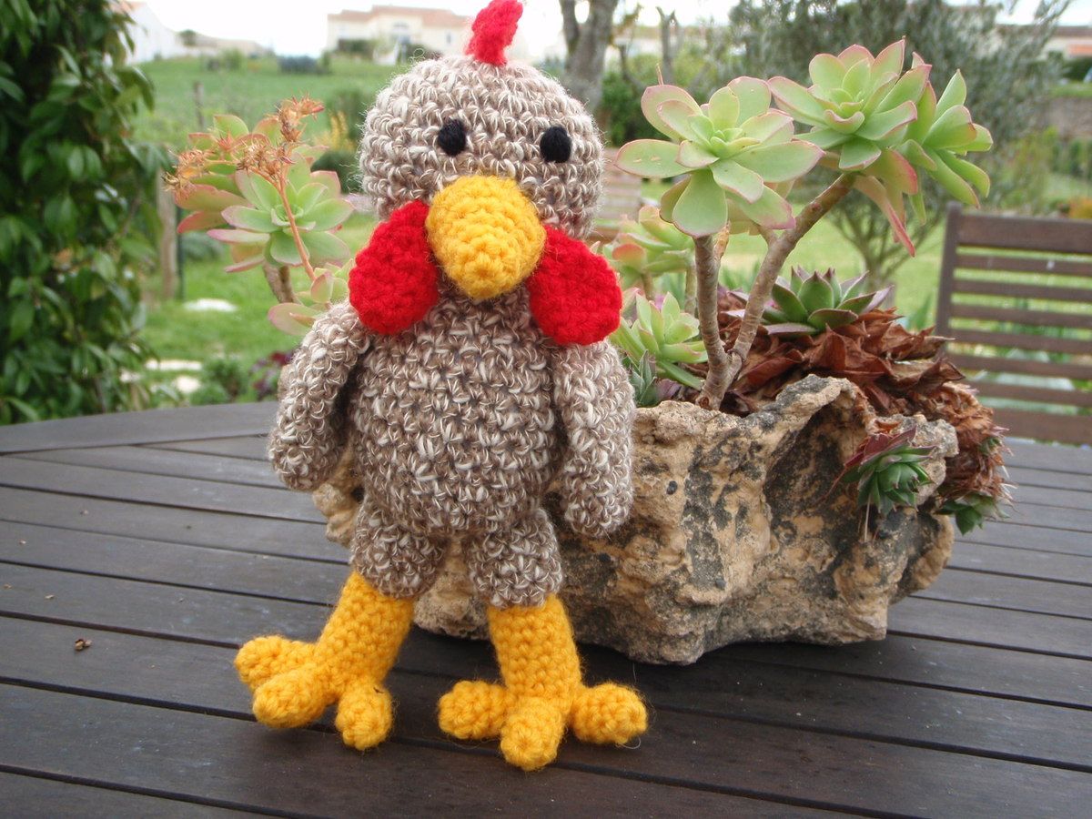 Poule, Doudou au crochet - Le blog de Charline