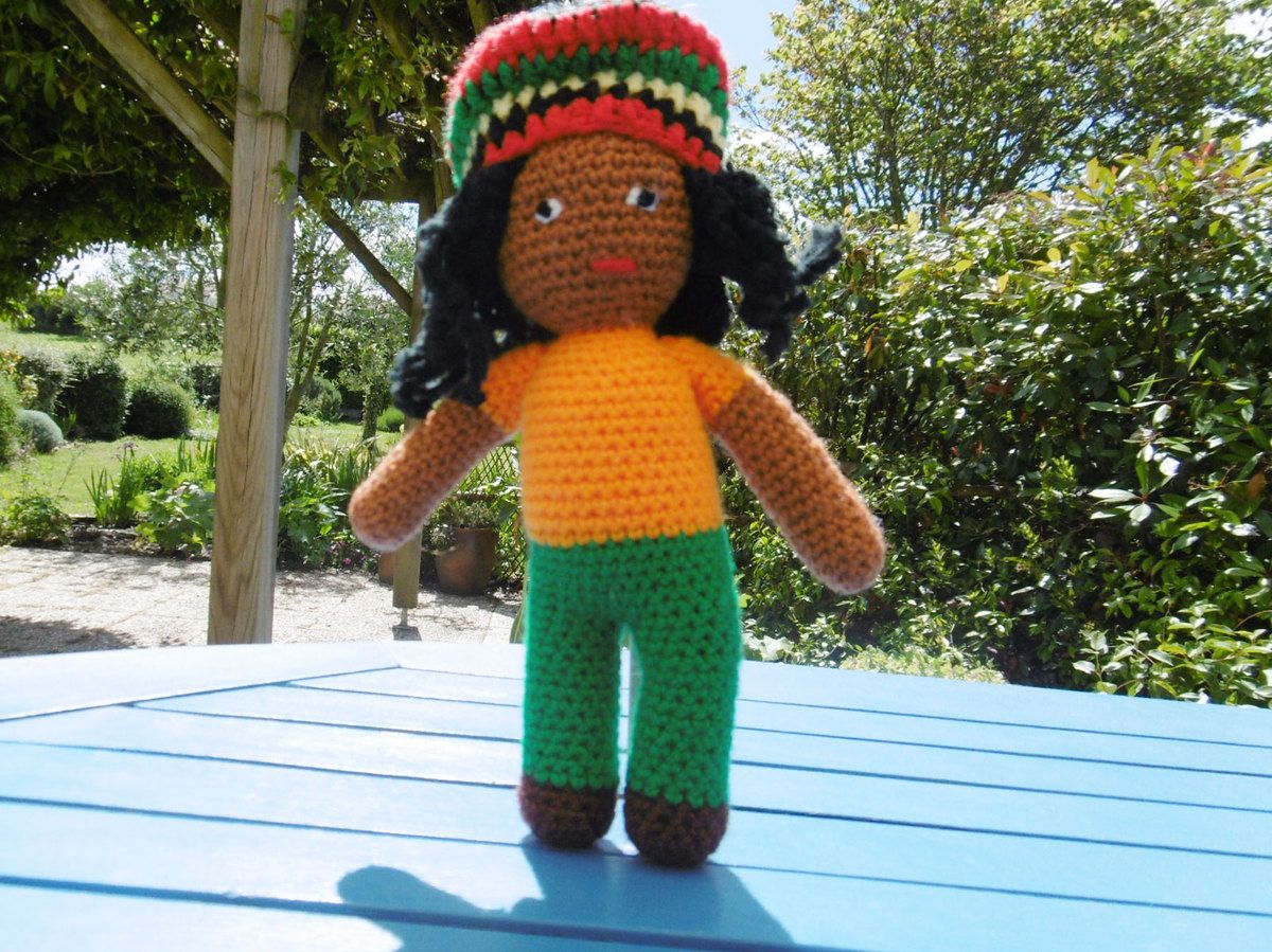 Bob Marley, Amigurumi au crochet - Le blog de Charline