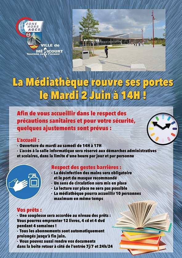 Méricourt : la médiathèque La Gare rouvre mardi 2 juin