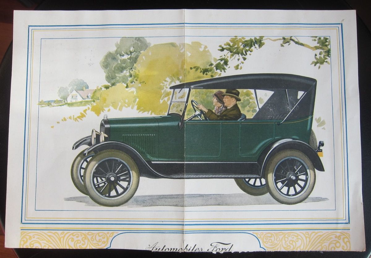 PUBLICITE VOITURE FORD 1925 / 1930 VENDU