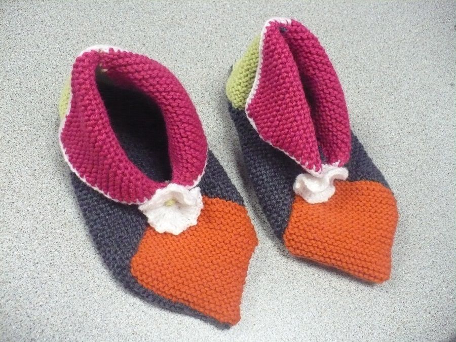 Chaussons lutins tricot et crochet - Le blog de MALELE44