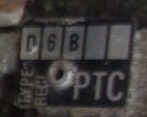 Etiquette Code Moteur D6B