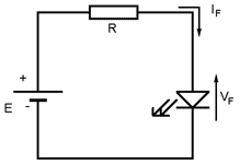 Branchement diode electroluminescente LED