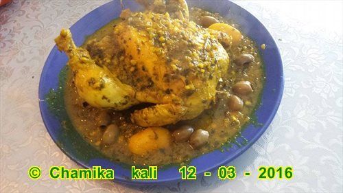 &quot; le plat du mois d'Aïcha &quot;Poulet aux olives 