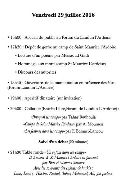 Mois de Juillet 2016 à Saint Laurent des arbres un rassemblement le 14 et un week-end culturel le 29 et 30 