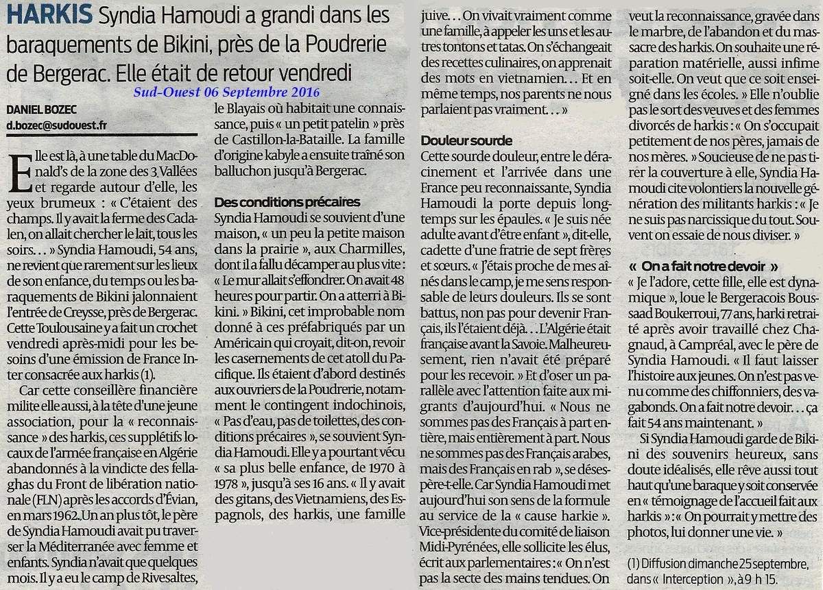 « Des Français entièrement à part » Syndia Hamoudi