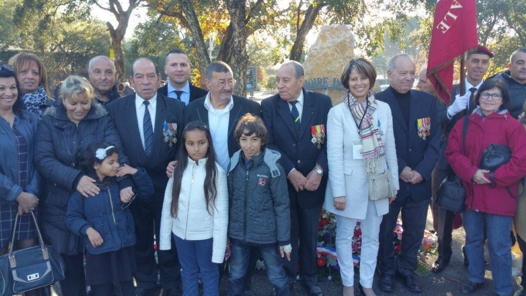 Cérémonie inaugurale de la stèle à Roquebrune-sur-Argens (83) Union des harkis du var du samedi 17 décembre 2016  
