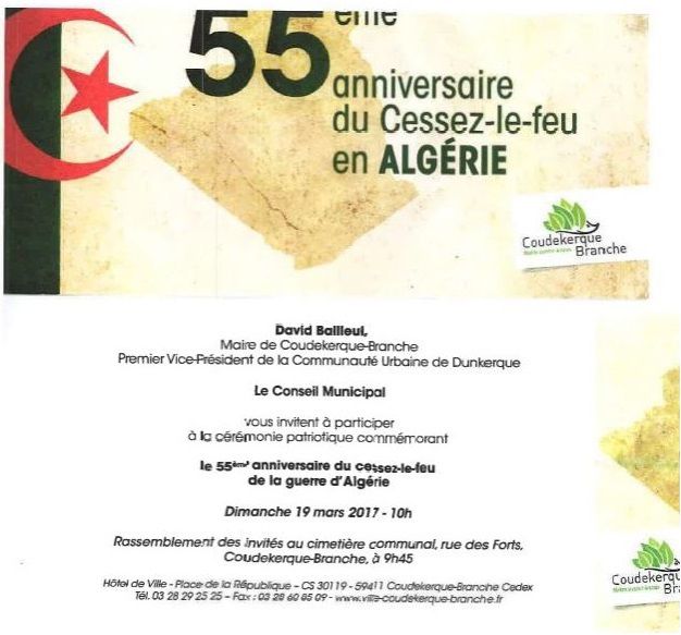 Il n'a aura pas de drapeau Algérien sur l'invitation