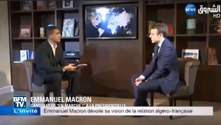 Emmanuel Macron dans une vidéo publiée sur le site de son mouvement et sur RTL, le candidat est revenu sur sa position au sujet de la colonisation en Algérie.