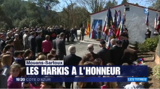 Un hommage national aux harkis sur le site de Timgad à Mouans-Sartoux