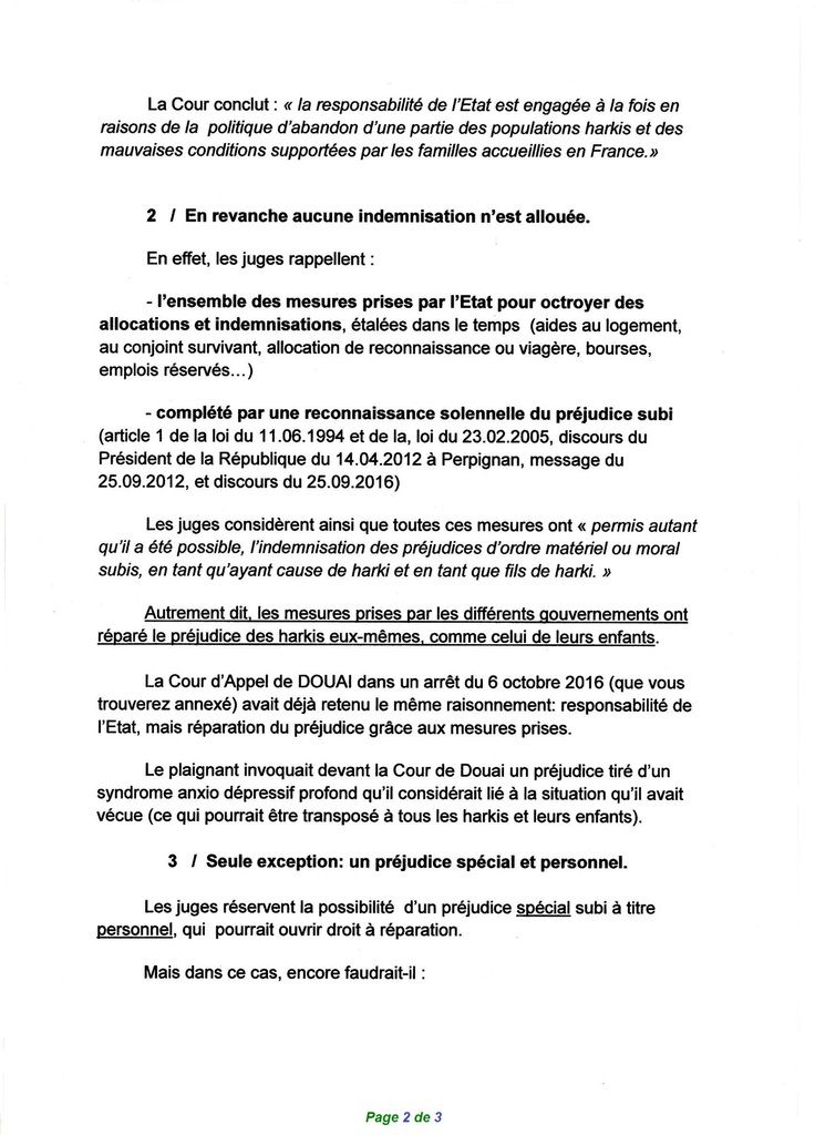 Harkis Alpes Maritimes Synthèse juridique de Maître Sandrine TURRIN Avocate au barreau de Grasse (06)