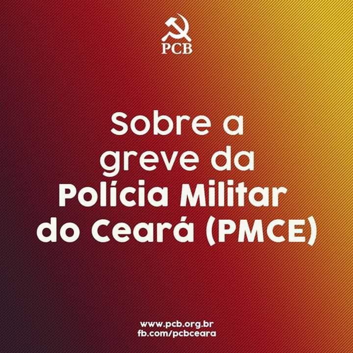 PCB - La &quot;grève&quot; de la Police Militaire dans l'Etat du Ceará