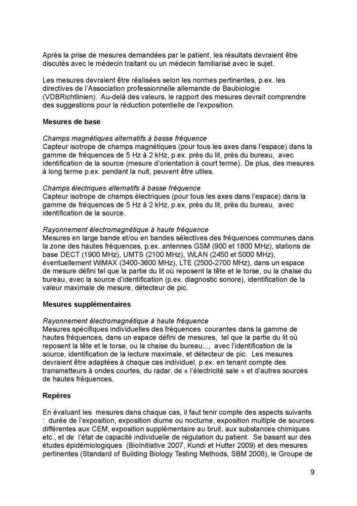 Directive de l’Association Médicale Autrichienne concernant les maladies liées au syndrome CEM