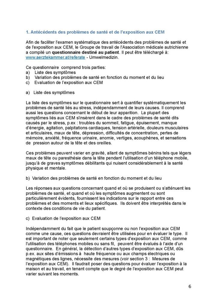 Directive de l’Association Médicale Autrichienne concernant les maladies liées au syndrome CEM