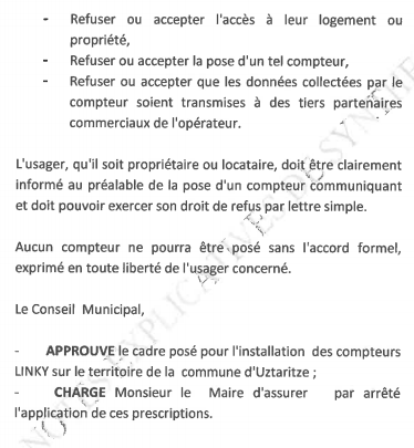Linky à Ustaritz : La mobilisation a fini par payer!