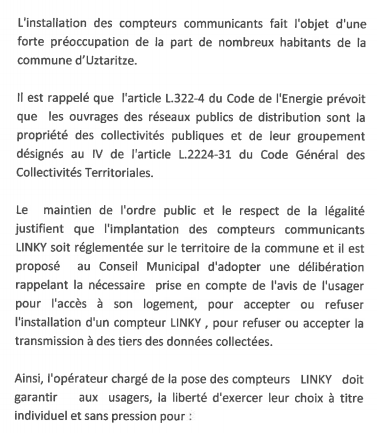 Linky à Ustaritz : La mobilisation a fini par payer!
