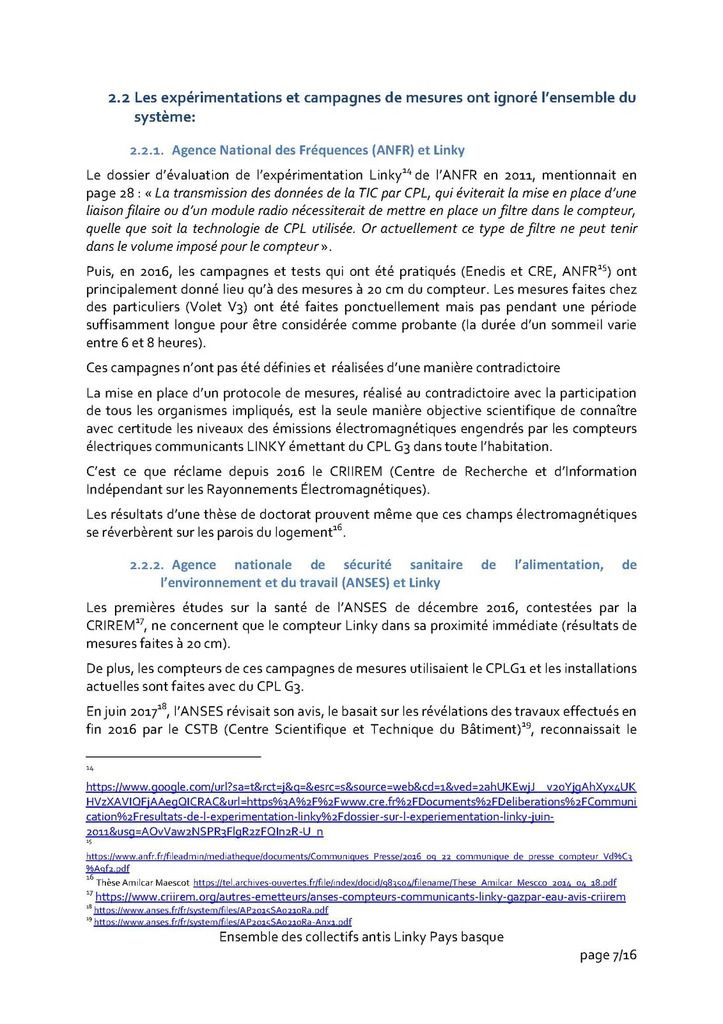 Présentation de notre opposition au linky aux élus/e de la Commission Transition écologique et énergétique de la Communauté d’Agglomération PB