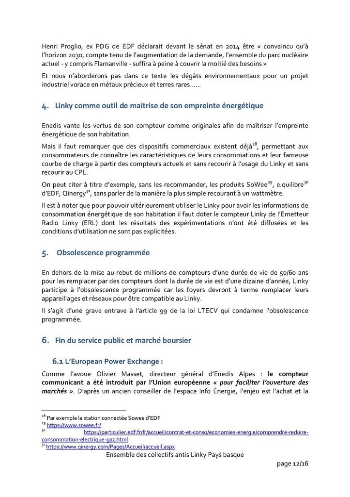 Présentation de notre opposition au linky aux élus/e de la Commission Transition écologique et énergétique de la Communauté d’Agglomération PB