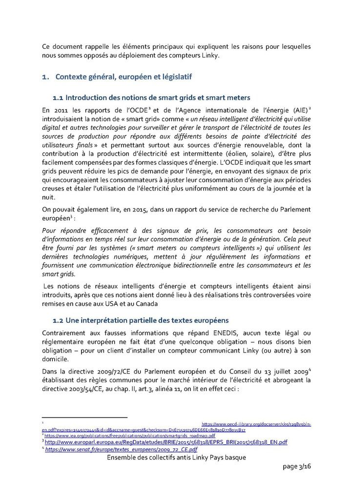 Présentation de notre opposition au linky aux élus/e de la Commission Transition écologique et énergétique de la Communauté d’Agglomération PB