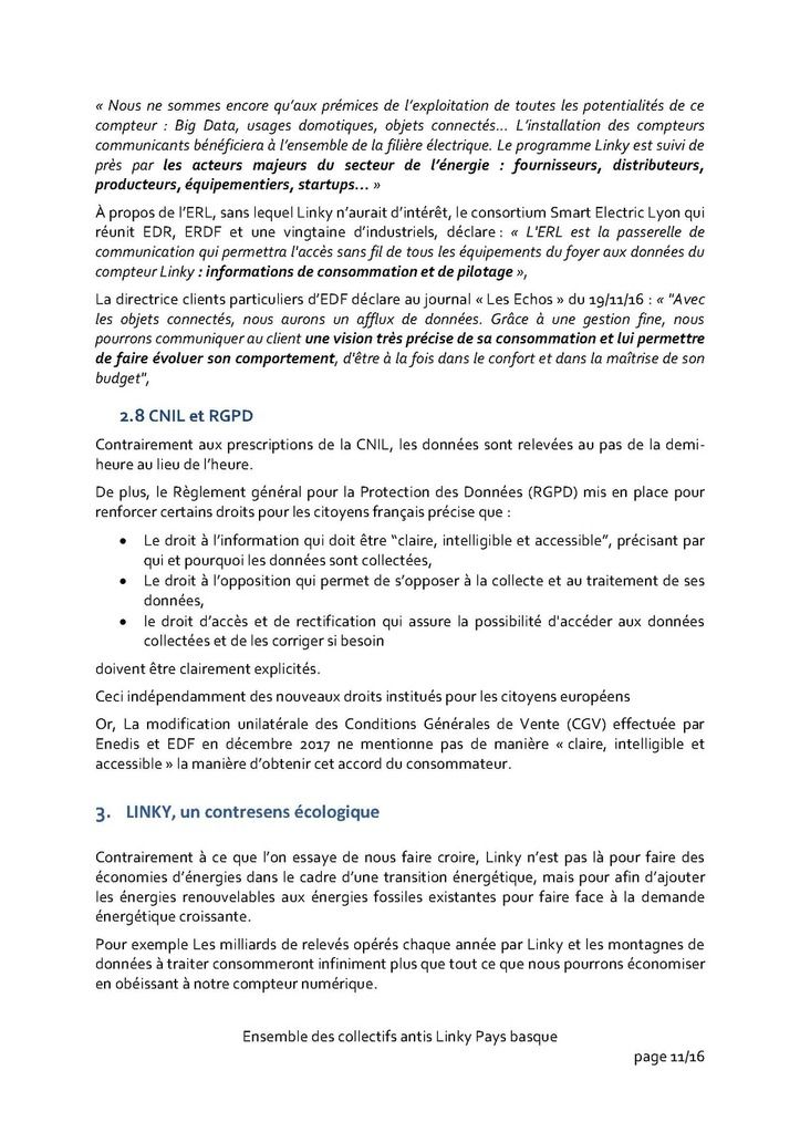 Présentation de notre opposition au linky aux élus/e de la Commission Transition écologique et énergétique de la Communauté d’Agglomération PB