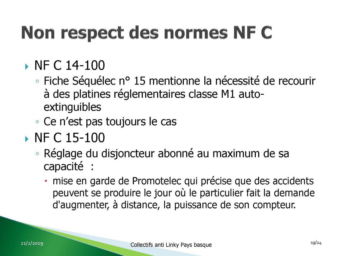 Présentation de notre opposition au linky aux élus/e de la Commission Transition écologique et énergétique de la Communauté d’Agglomération PB