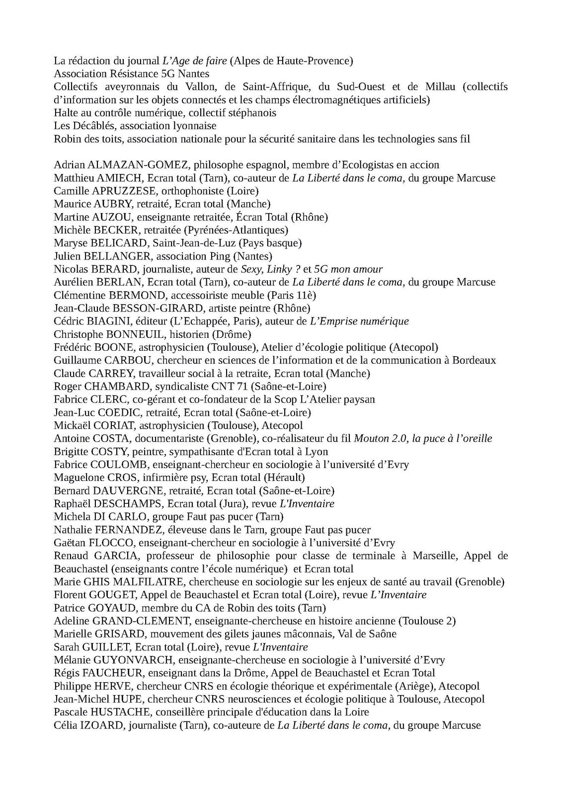 Ne laissons pas s’installer le monde sans contact : Appel au boycott de l’application Stop-COVID19
