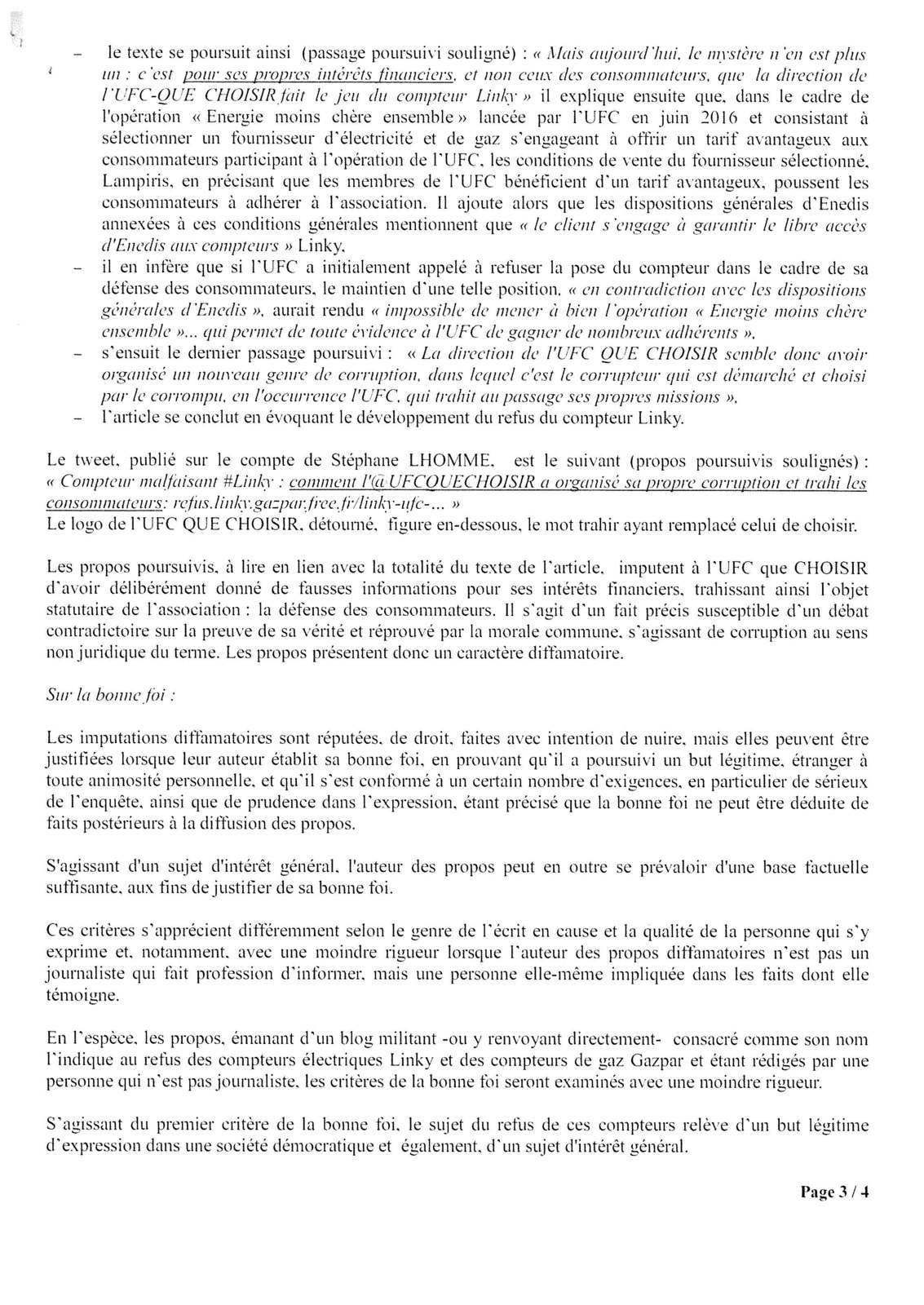 Compteur Linky : UFC-QueChoisir perd ses trois procès lancés contre Stéphane Lhomme