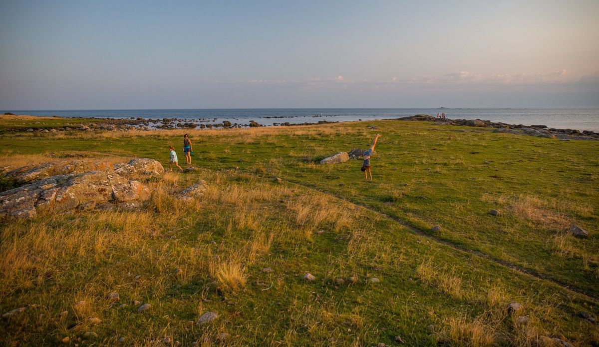 Suède : plage sauvage au sud de Göteborg