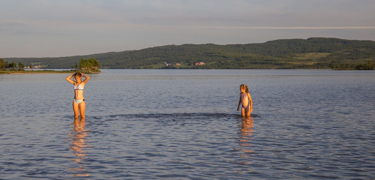 Belle étape avec ce lac à côté de Glåmos, près de Røros