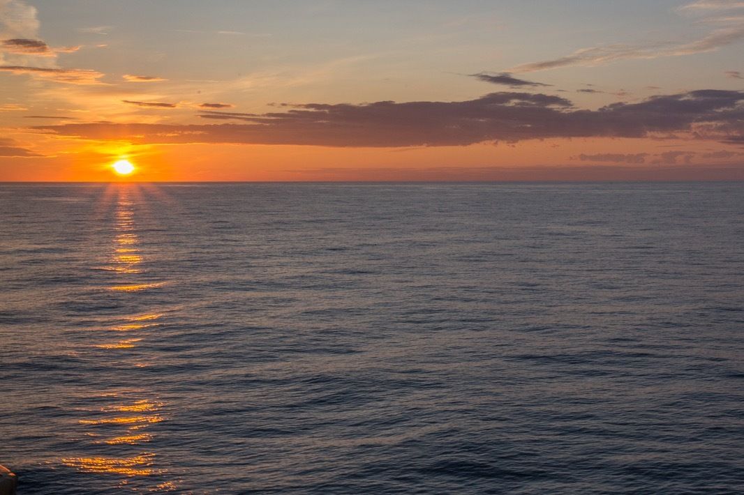 Mer du nord, du ferry lors de la traversée depuis le Danemark
