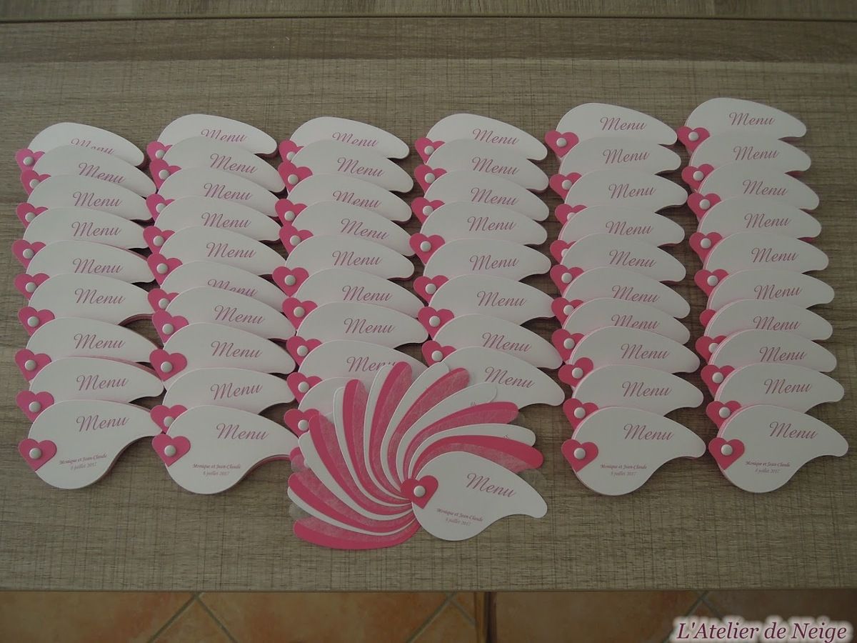 451 - Menus Anniversaire de Mariage Monique et Jean-Claude 8 juillet 2017