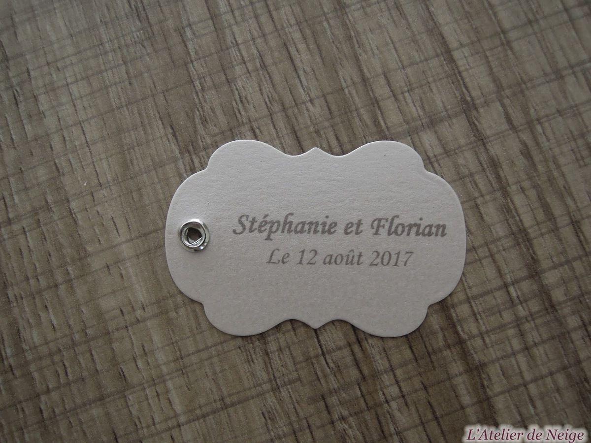 375 - Etiquettes Mariage Stéphanie et Florian 12 août 2017