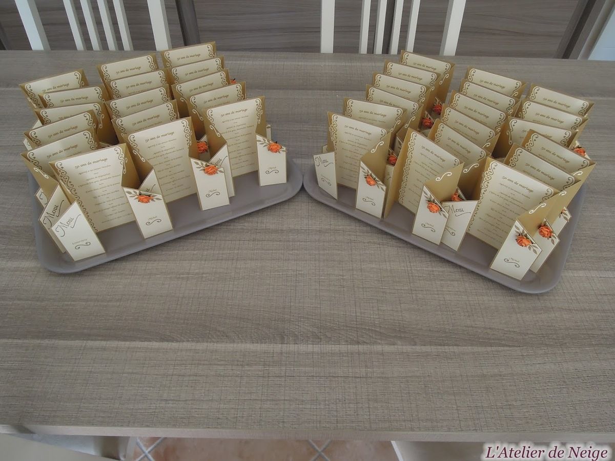 493 - Menus Anniversaire Mariage Geneviève et Michel 29 octobre 2017