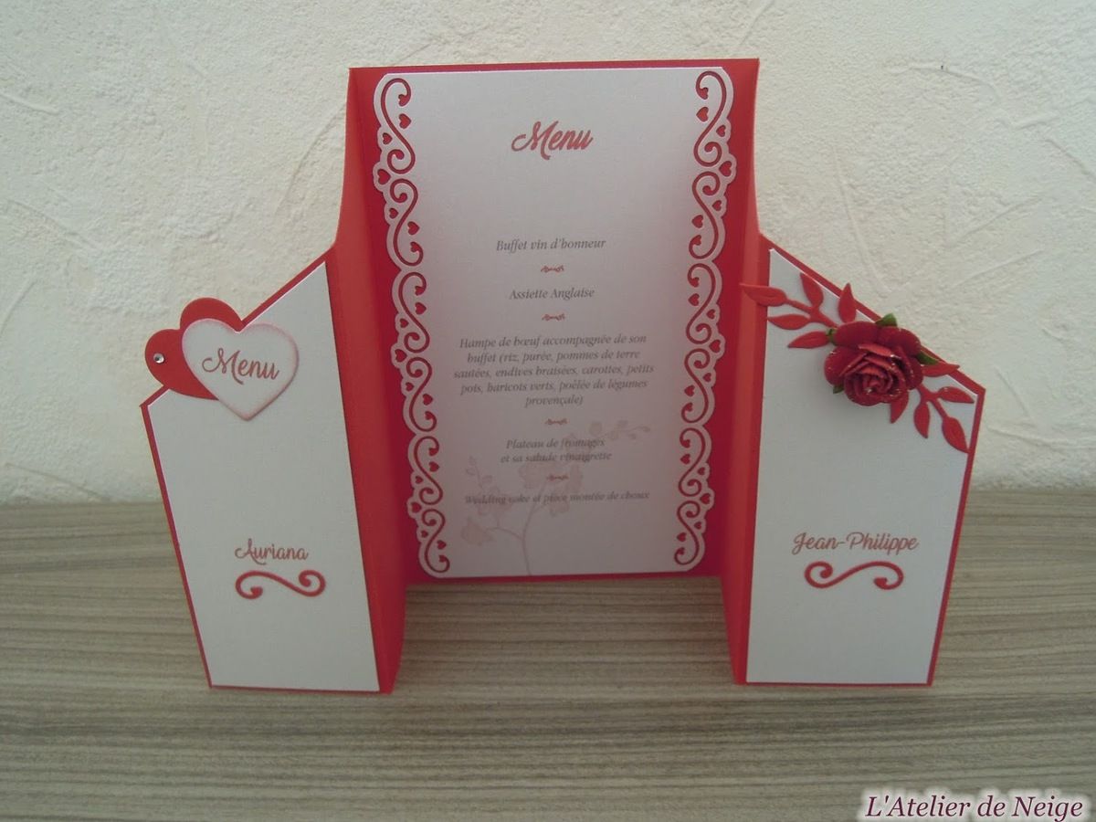 504 - Menus Mariage Auriana et Jean-Philippe 21 avril 2018