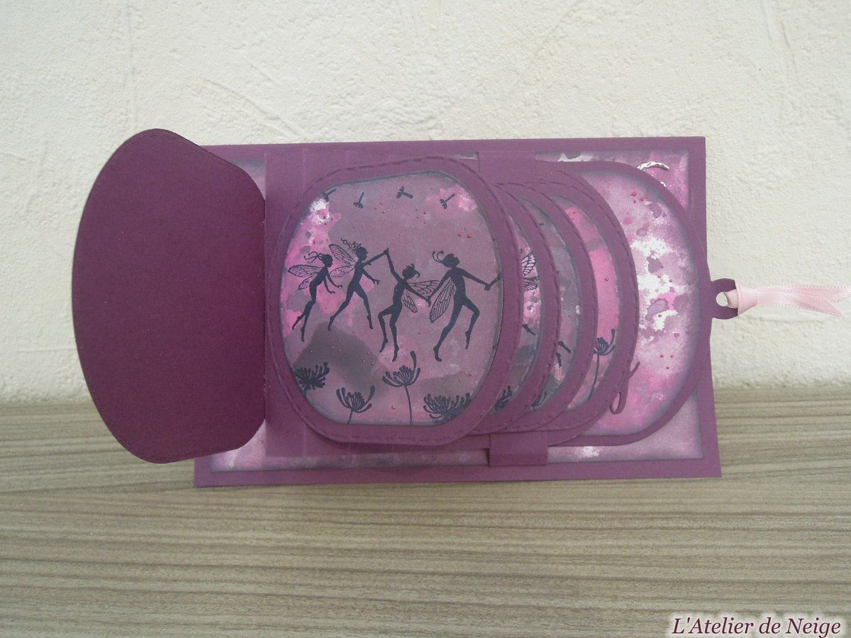 Carte Anniversaire Cascade De Fees L Atelier De Neige