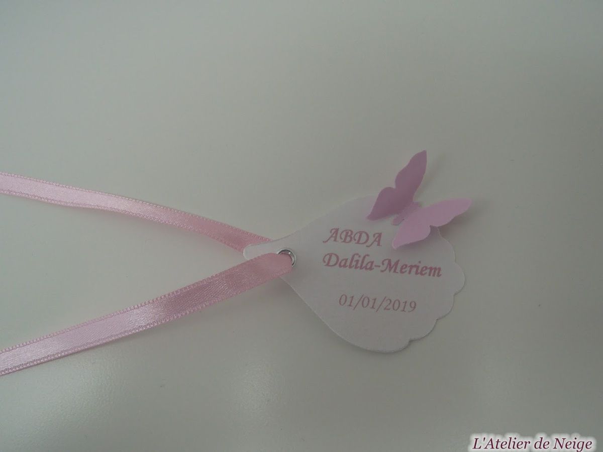 451 - Etiquettes Naissance Dalila-Meriem 01 janvier 2019