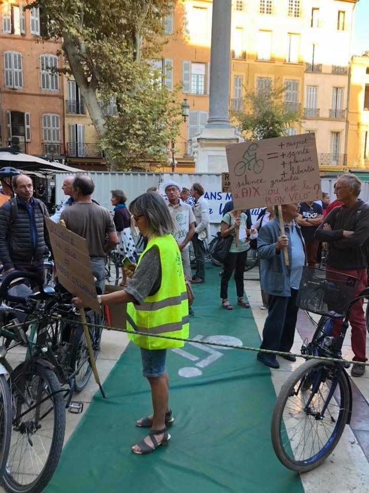 Aix en Provence : belle manifestation en faveur du vélo !