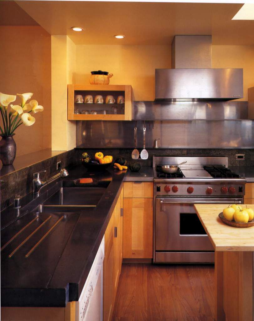 cuisine béton massif