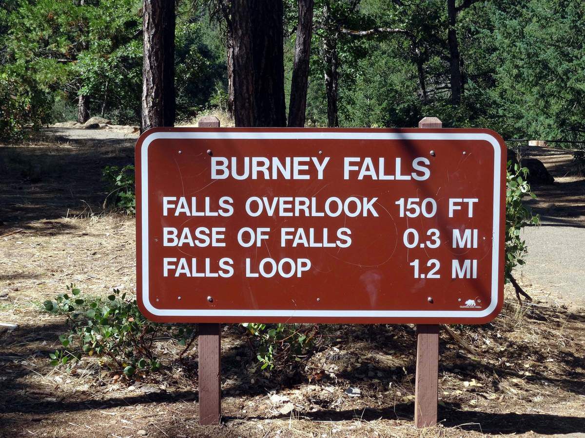 Burney Falls panneau