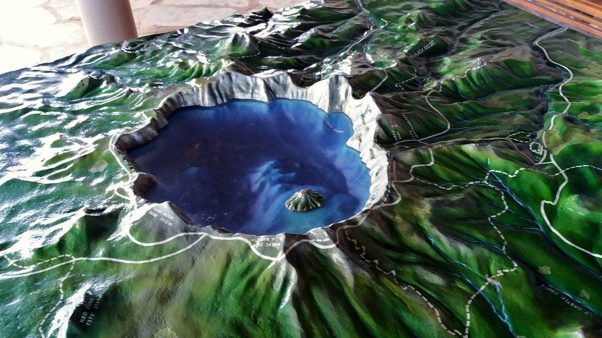 Crater Lake maquette