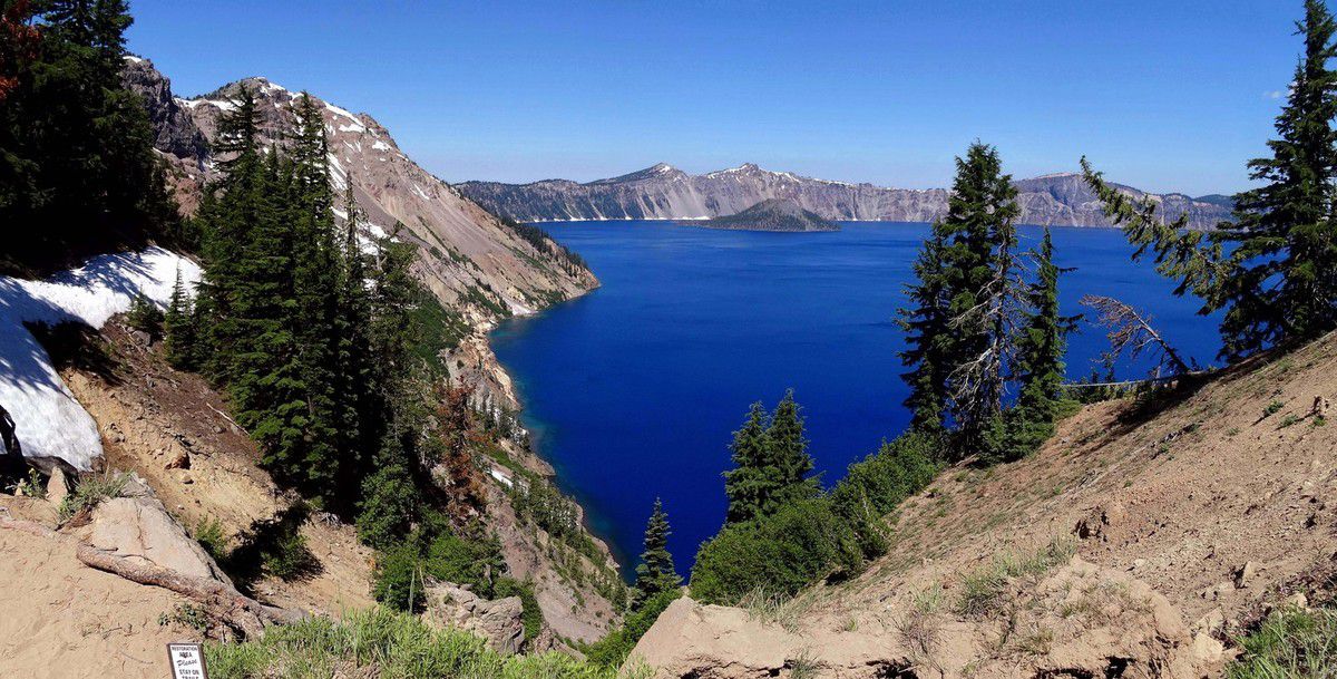 Crater Lake Sun Nocht trail