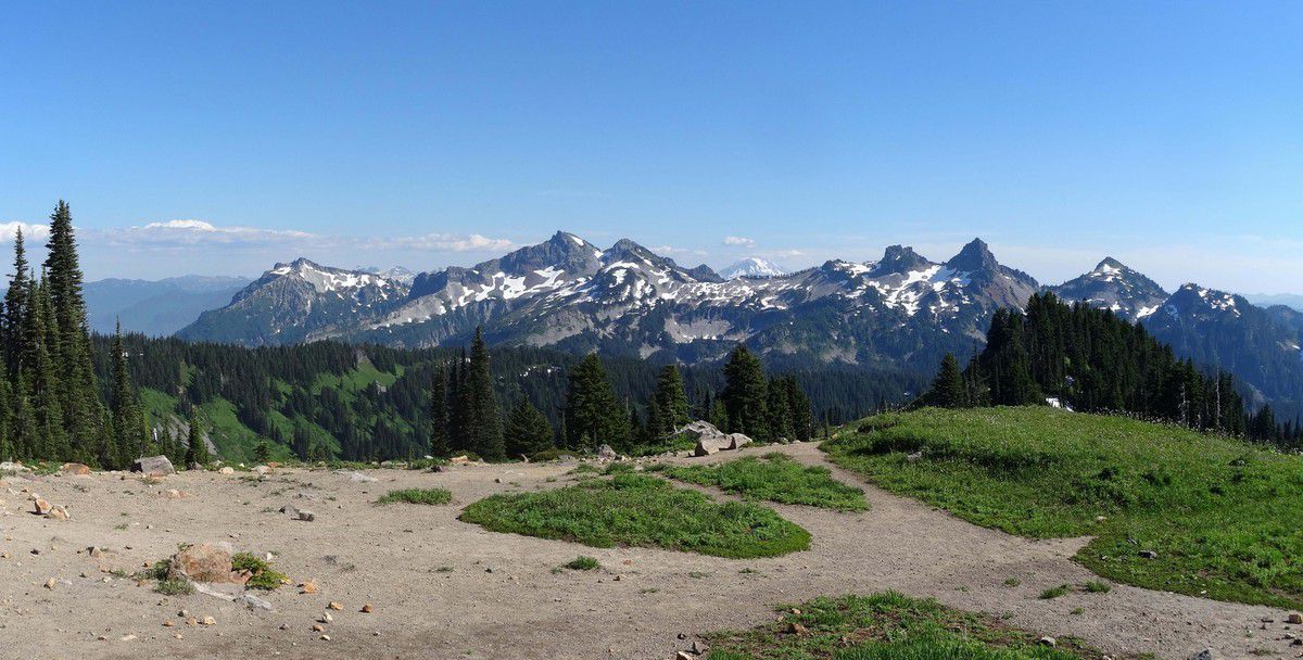 Mont Rainier Paradise vue sur les monts Tatoosh