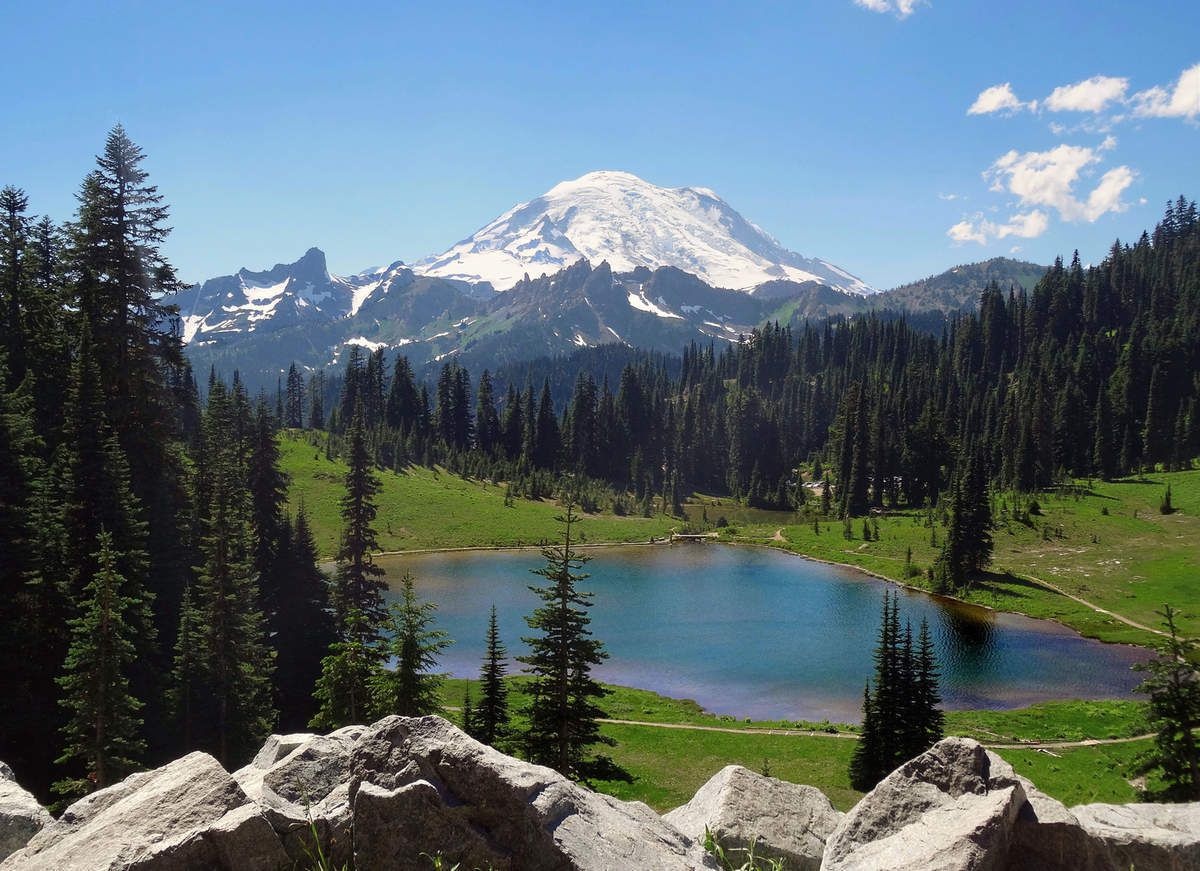 Mont Rainier Tipsoo lake