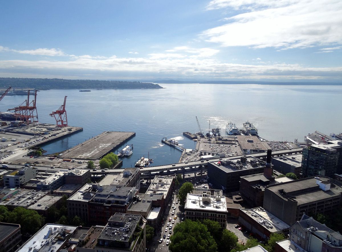 Seattle vue depuis l'observatoire de la Smith Tower